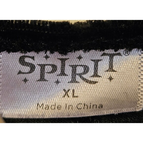 Gothic Halloween Costume Kids Size XL Black & Red Velvet Lace Up Dress Up Spirit - Picture 6 of 6